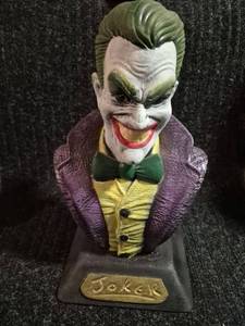 Joker Character Bust Figurine on Base 3D Printed