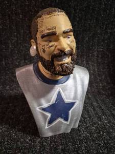 lot 69 image: Decorative Bust Figure with Star Logo and Facial Markings Post Malone