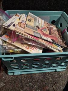 lot 117 image: Lot of Magazines and Paper Ephemera in Starline Storage Crate