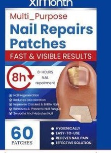 lot 12371 image: Ximonth Multi-Purpose Nail Repairs Patches 60 Patches, Lot of 2 Boxes