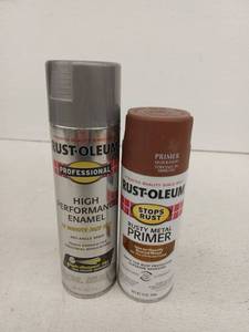 lot 12372 image: Rust-Oleum Professional High Performance Enamel & Stops Rust Primer Spray Lot