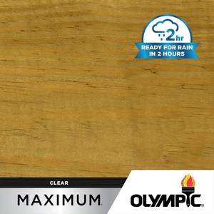 lot 12385 image: Olympic Maximum 1-Gallon Clear Exterior Stain
