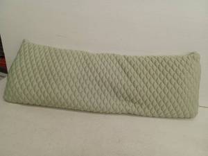 lot 12389 image: Quilted Sage Green Body Pillow 20in x 54in Polyester Fill
