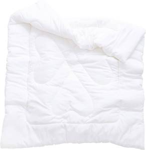 lot 2072 image: J-pinno Boys Girls Crib Toddler White Comforter Down Alternative Quilt Fluffy Duvet Insert for Spring Autumn Machine Washable (47 X 59, White 2.25 Pound)