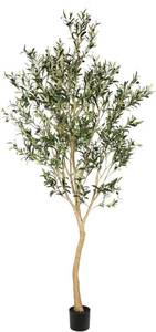 lot 2110 image: $160 Realead 8ft Faux Olive Tree - Realistic Large Olive Trees Artificial Indoor