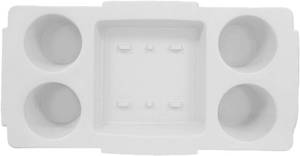 lot 3095 image: Compartmentalized EVA Storage Tray for Beach Gear Sturdy Easy to Portable for Outdoor Activities Portable Travel Accessory