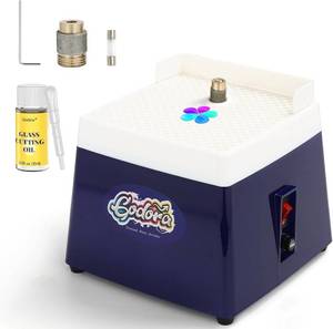 lot 3104 image: Stained Glass Grinder Kit, 58 & 1 Grinder Bits, Cutting Oil