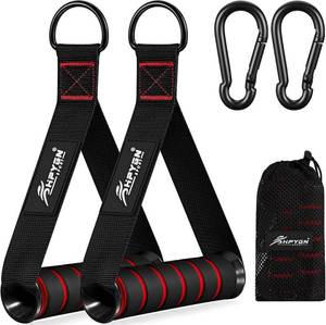 lot 3109 image: HPYGN Exercise Handle, Replacement Fitness Equipment for Pilates, Yoga, Strength Trainer, Pull Down Home Gym Red, Grey, Blue Working Out Handle