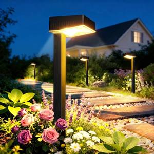 lot 3135 image: ELECLINK Solar Pathway Lights Outdoor, 8 Pack Garden Lights Solar Powered Path Lights with Focused Beam Lens, 2 Light Modes Waterproof Outdoor Solar Light for Yard Driveway Walkway Landscape