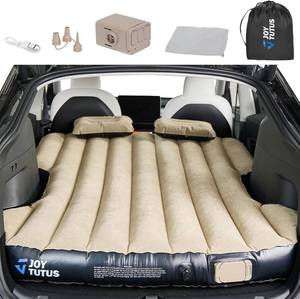 lot 5270 image: $110 JOYTUTUS Model Y Air Mattress, Self-Inflating Camping Bed Compatible with Tesla Model Y, Upgraded Built-in Pump, Soft Bed Sheets, 2 Pillows,Camel