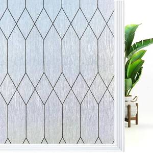 lot 5284 image: Window Privacy Film, Moroccan Pattern Static Cling, Rain, 23.6 x 157.5