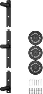 lot 5299 image: EVERYMATE Weight Plate Storage Rack, Olympic Weight Plate Holder, Bumper Plate Storage, Home Gym Organizer