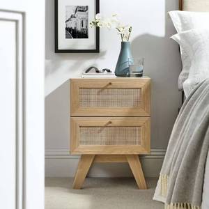 lot 8051 image: $129 Soma 2-Drawer Nightstand in Oak