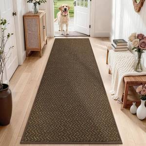 lot 8055 image: COSY HOMEER Hallway Runner Rug 27x10 Brown