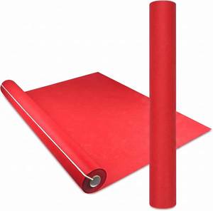 lot 8056 image: Red Non-Woven Textile Fabrics, 3X50FT