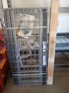 lot 951 image: NEW  Safe Racks by Monster Storage Solutions.  Steel overhead garage storage.  4ft. X 4ft.