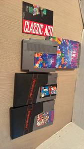 lot 1029 image: Nintendo games including Tetris, duck hunt, dr Mario and super Mario bros
