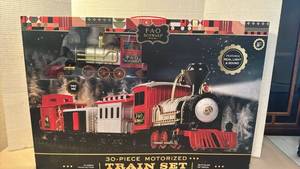 lot 1036 image: F.A.O. Schwarz 30-Piece Motorized Train Set 18 ft5.4 m Track