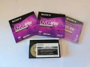 lot 1117 image: Sony DVD-RW 3-Pack Recordable DVDs 4.7GB Single Sided