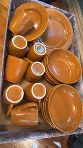 lot 1263 image: 20 piece dash of that dish set with 2 serving size plates, 2 dinner plates, mugs and bowls