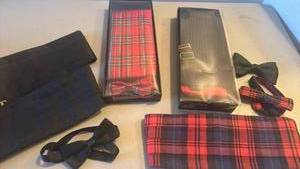 lot 1300 image: Cummerbunds and bow ties