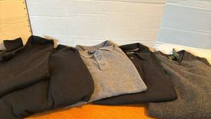 lot 1334 image: Four mens shirts and sweaters - M and I ladies sweater - L