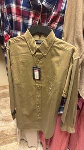 lot 1349 image: 8 long sleeve button up mens shirts size L and M