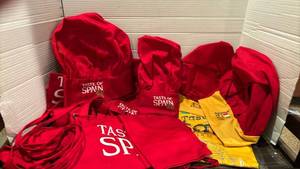 lot 2031 image: Taste of Spain and Taste of Italy Promotional Chef Hats and Aprons Lot