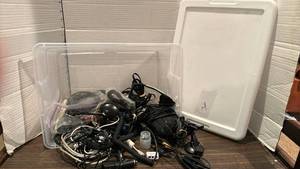 lot 2034 image: Lot of Computer Audio Cables Headphones Cords and Accessories
