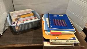 lot 2046 image: Office paper and folders and notepads