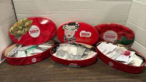 lot 2048 image: Three tins of buttons