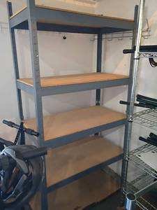 lot 3005 image: Metal Shelf.  32 x 36 x 18