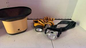 lot 3018 image: LaCrosse Technology rain gauge sensor with no base and 2 head lamps
