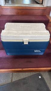 lot 3104 image: Igloo Cooler Blue White