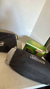 lot 3116 image: Coleman Electric Pump and 2 air mattresses with Storage Bag