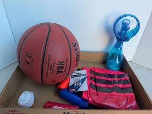 lot 3239 image: Spalding NBA Basketball Lot with Ball and inflators