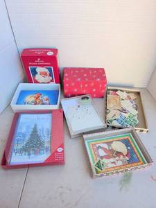 lot 3310 image: Holiday Assortment Christmas Cards Greeting Sets Stamps Lot