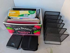 lot 3324 image: Office lot with Members Mark Heavyweight Sheet Protectors, Clear and more