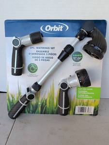 lot 3329 image: Orbit 3 Piece Nozzle Set with Telescoping Wand