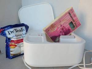 lot 3349 image: Sharper Image foot spa with Heating Pad and Epsom salt