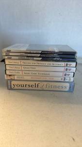 lot 3406 image: Lot of cd and DVDs Golf Instruction and and Yoga Fitness