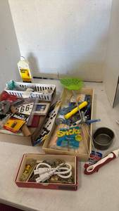 lot 3450 image: Mixed Household Tools and Supplies Lot