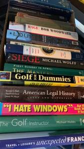lot 3512 image: Books including Golf for Dummies