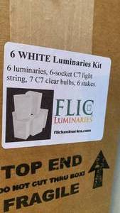 lot 3558 image: Luminaries 6-Socket C7 Clear Bulbs String Lights Kit