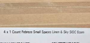 lot 1019 image: Febreze Small Spaces Linen & Sky 4-Count 180 Days Freshness - Retail $0