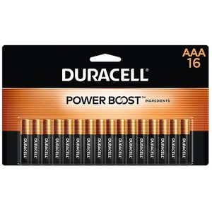 lot 1024 image: Duracell Coppertop AAA Battery with POWER BOOST  16 Pack Long-Lasting Batteries
