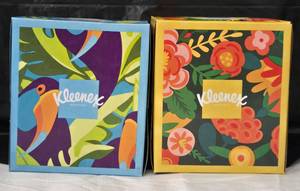 lot 1032 image: (2) Kleenex Ultra Soft Facial Tissues  1 Cube Box  60 Tissues per Box  3-Ply
