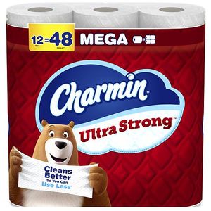 lot 1038 image: Charmin Ultra Strong Toilet Paper - 12 Mega Rolls - Retail $27