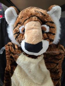 lot 1059 image: Celebration Inc. Tiger Plush Costume Child Large - Retail $0