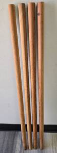 lot 1077 image: Set of 4 Dowel Rods 1.25 x 40 inches  - Retail $0